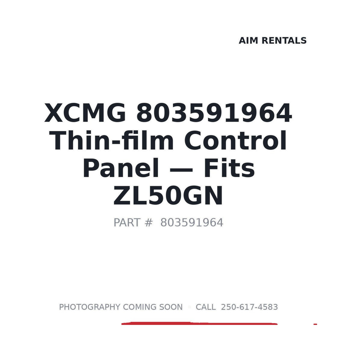 803591964 XCMG Electrical Control Panels