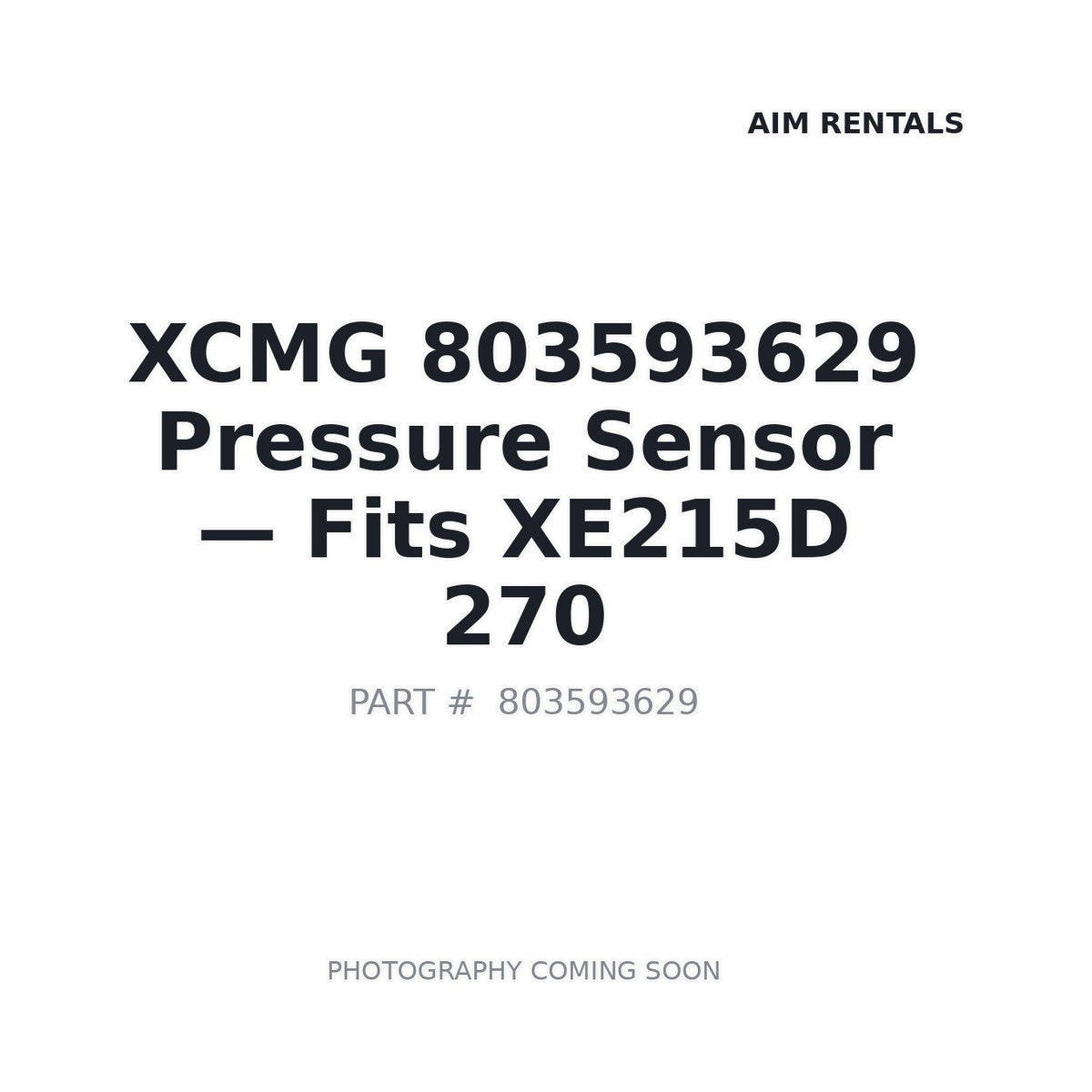 803593629 XCMG Sensors