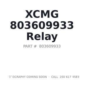 XCMG 803609933 Relay | Stocked in BC, Ships Canada-Wide