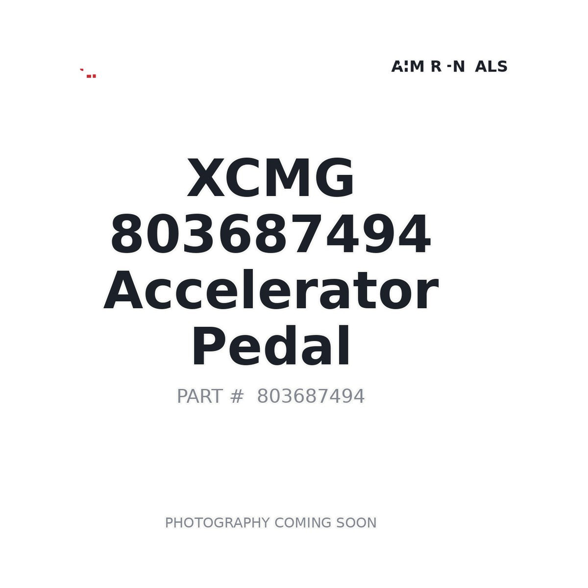 803687494 XCMG Accelerator Pedal