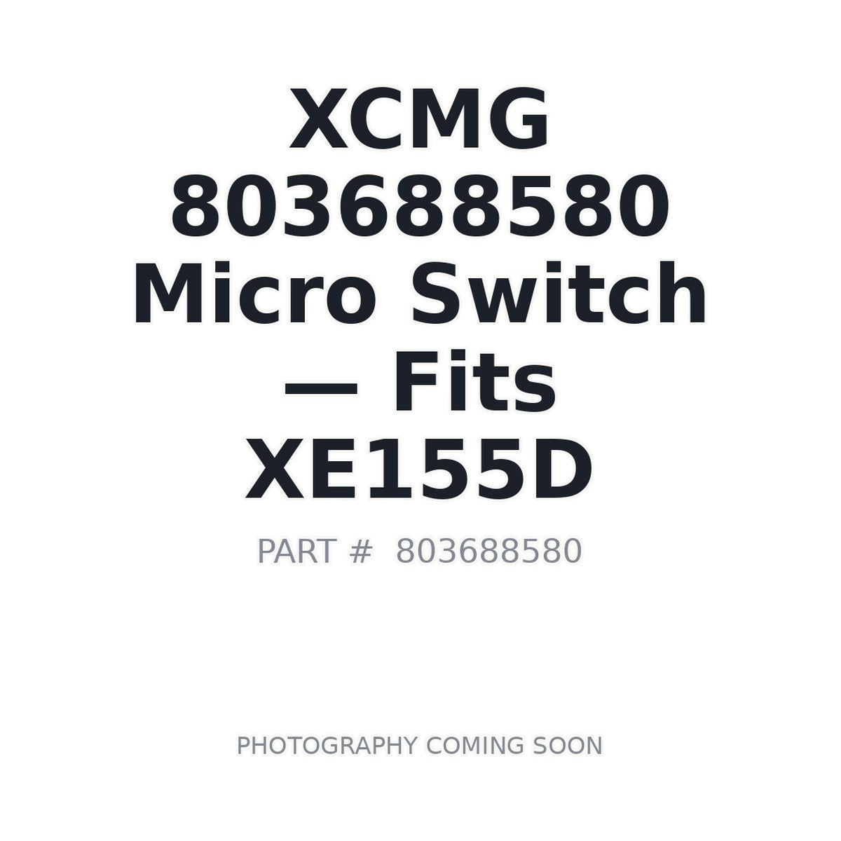 803688580 XCMG Electrical Switches