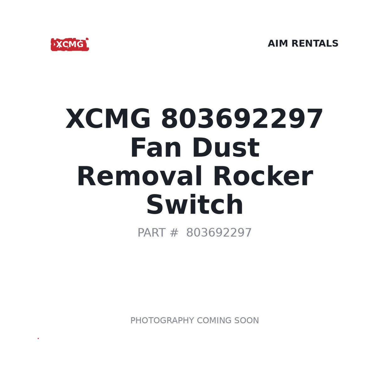 803692297 XCMG Switch
