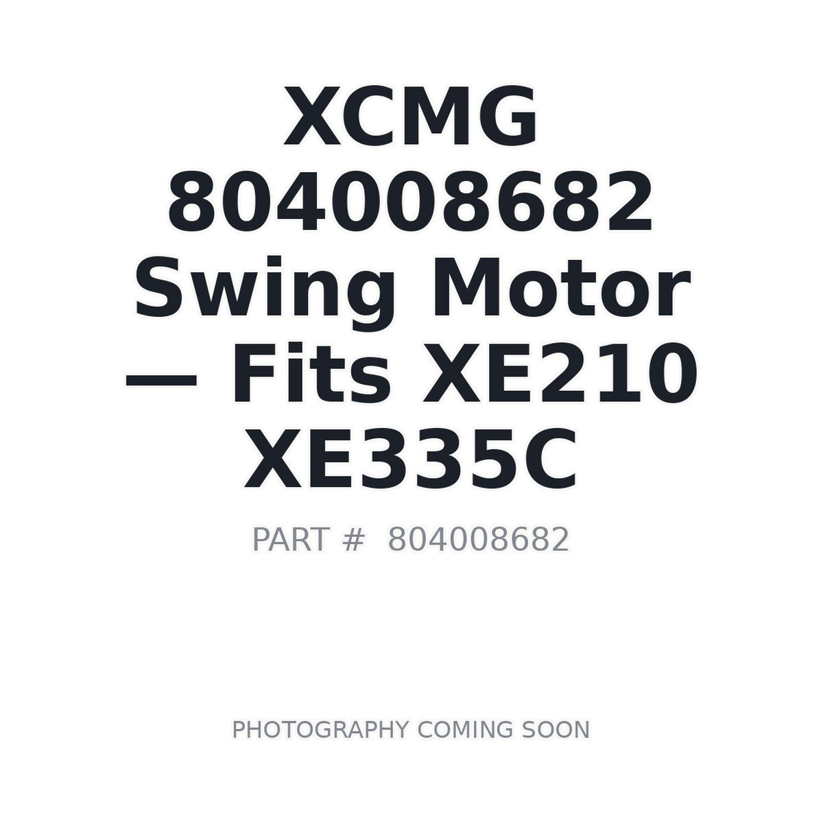 804008682 XCMG Hydraulic Motors