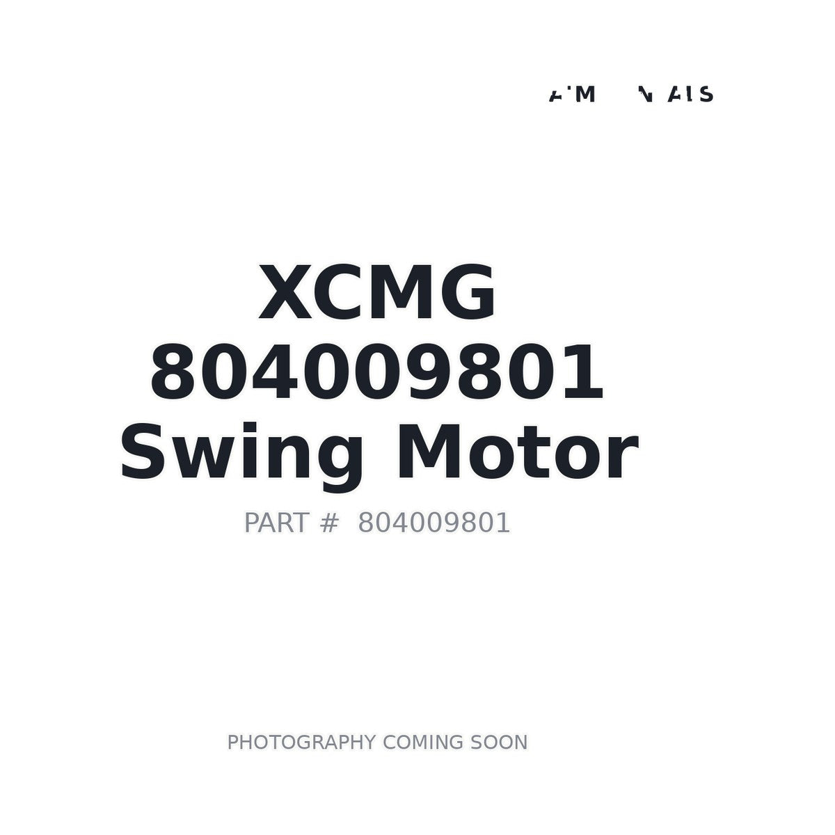 804009801 XCMG Pump