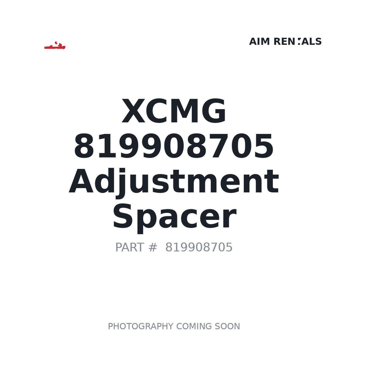 819908705 XCMG Spacer