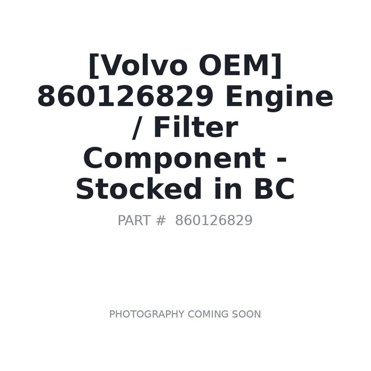 860126829 Volvo Engine
