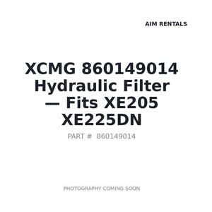 XCMG 860149014 Filters | Stocked in BC, Ships Canada-Wide