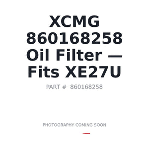 XCMG 860168258 Filters | Fits XCMG XE27U | Stocked in BC, Ships Canada-Wide
