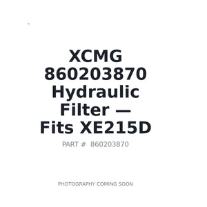 XCMG 860203870 Filters | Fits XCMG XE215D | Stocked in BC, Ships Canada-Wide