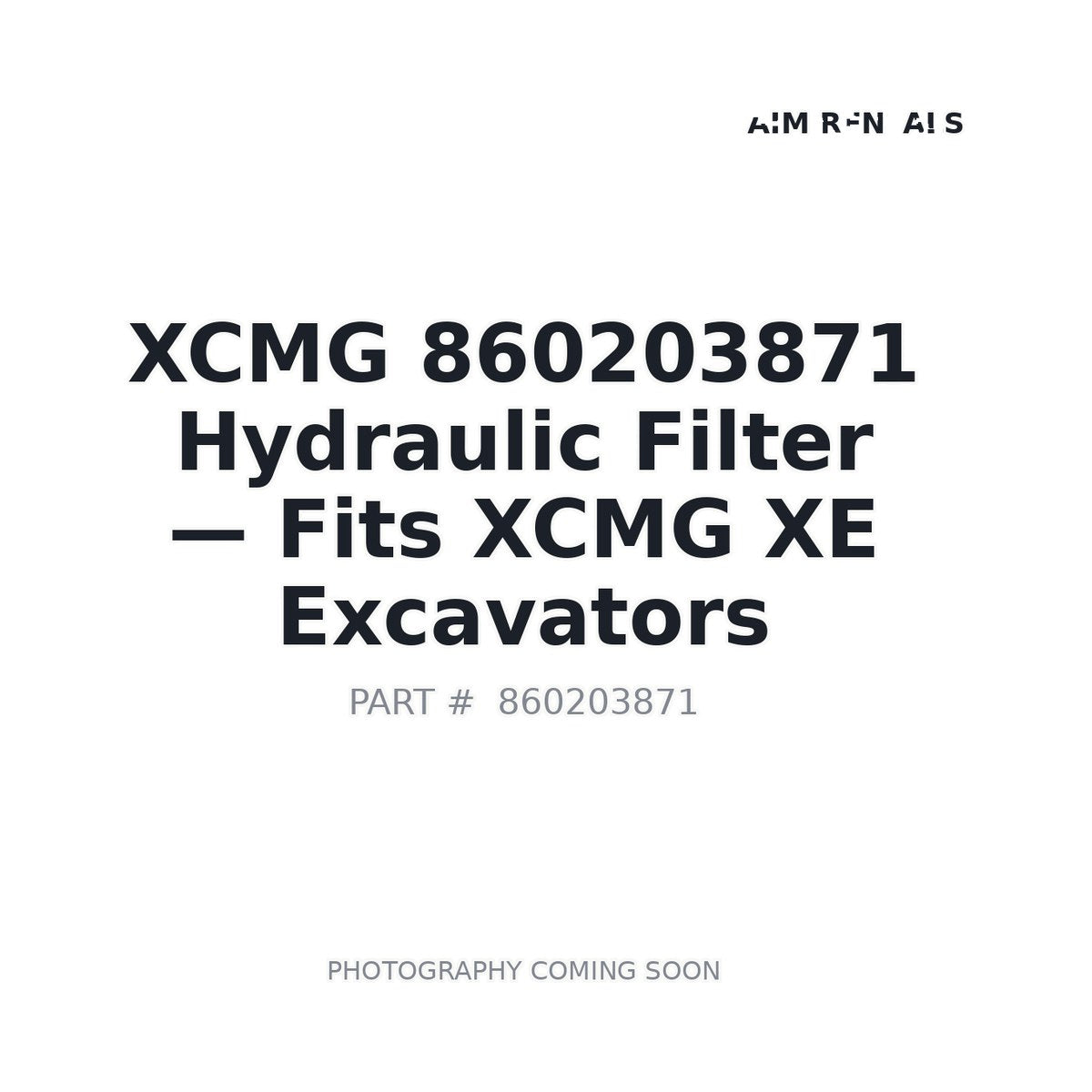 860203871 XCMG Filters
