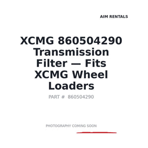 XCMG 860504290 Filters | Stocked in BC, Ships Canada-Wide
