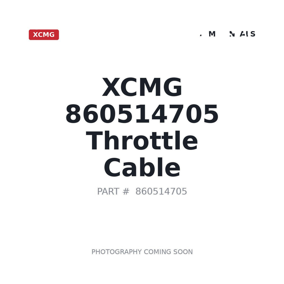 860514705 XCMG Throttle Cable