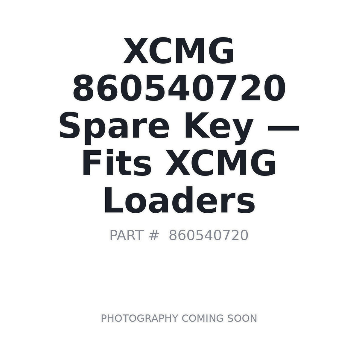 860540720 XCMG Keys
