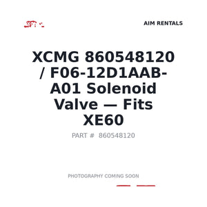 XCMG 860548120 Hydraulic Valves | Stocked in BC, Ships Canada-Wide