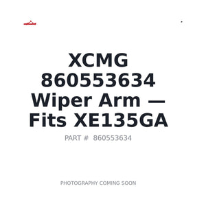XCMG 860553634 Cab Parts | Fits XCMG XE135GA | Stocked in BC, Ships Canada-Wide