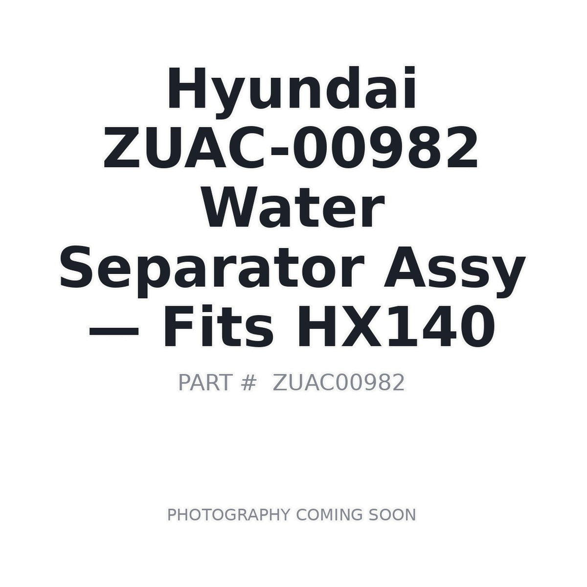 ZUAC-00982 Hyundai Filters