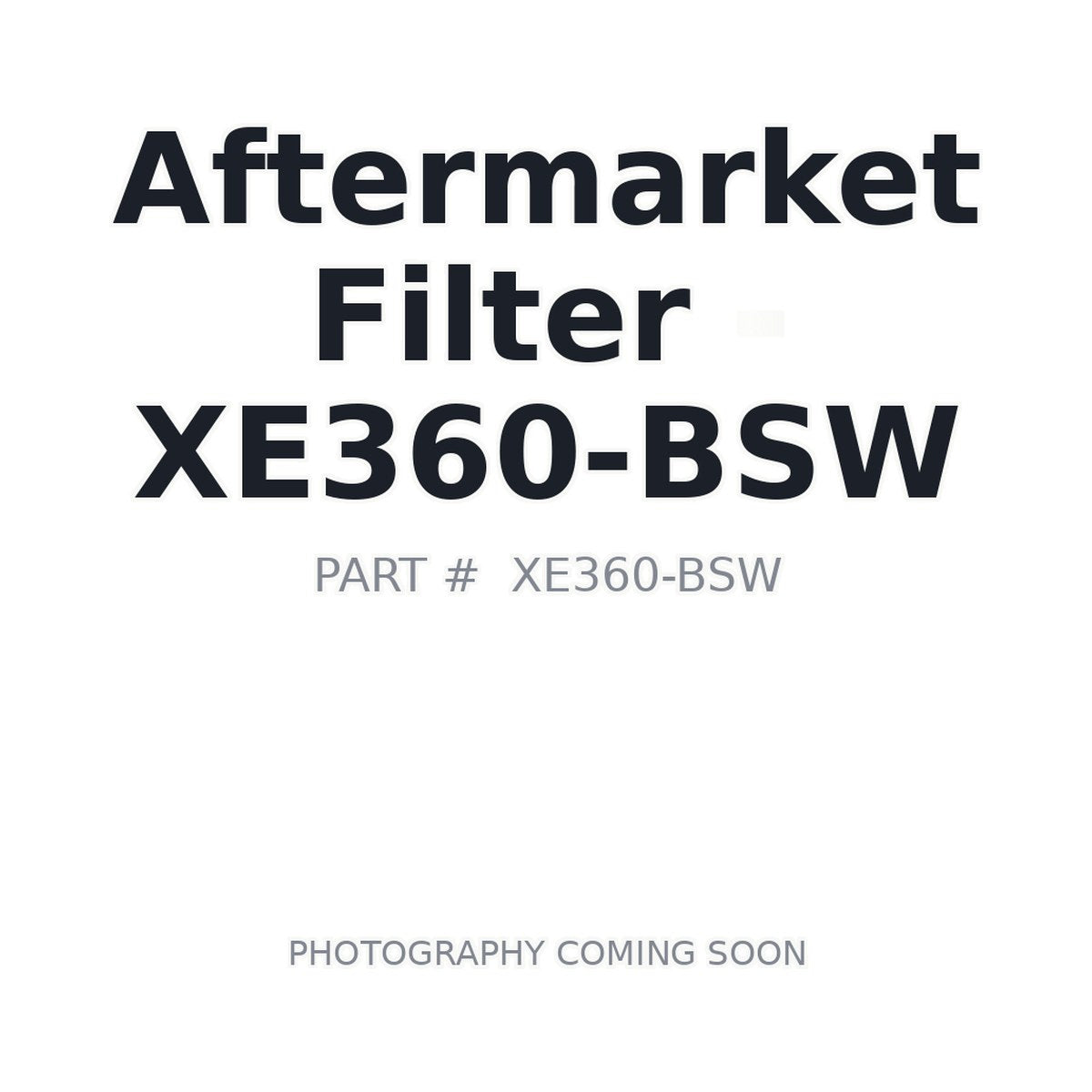 XE360 XCMG Filter