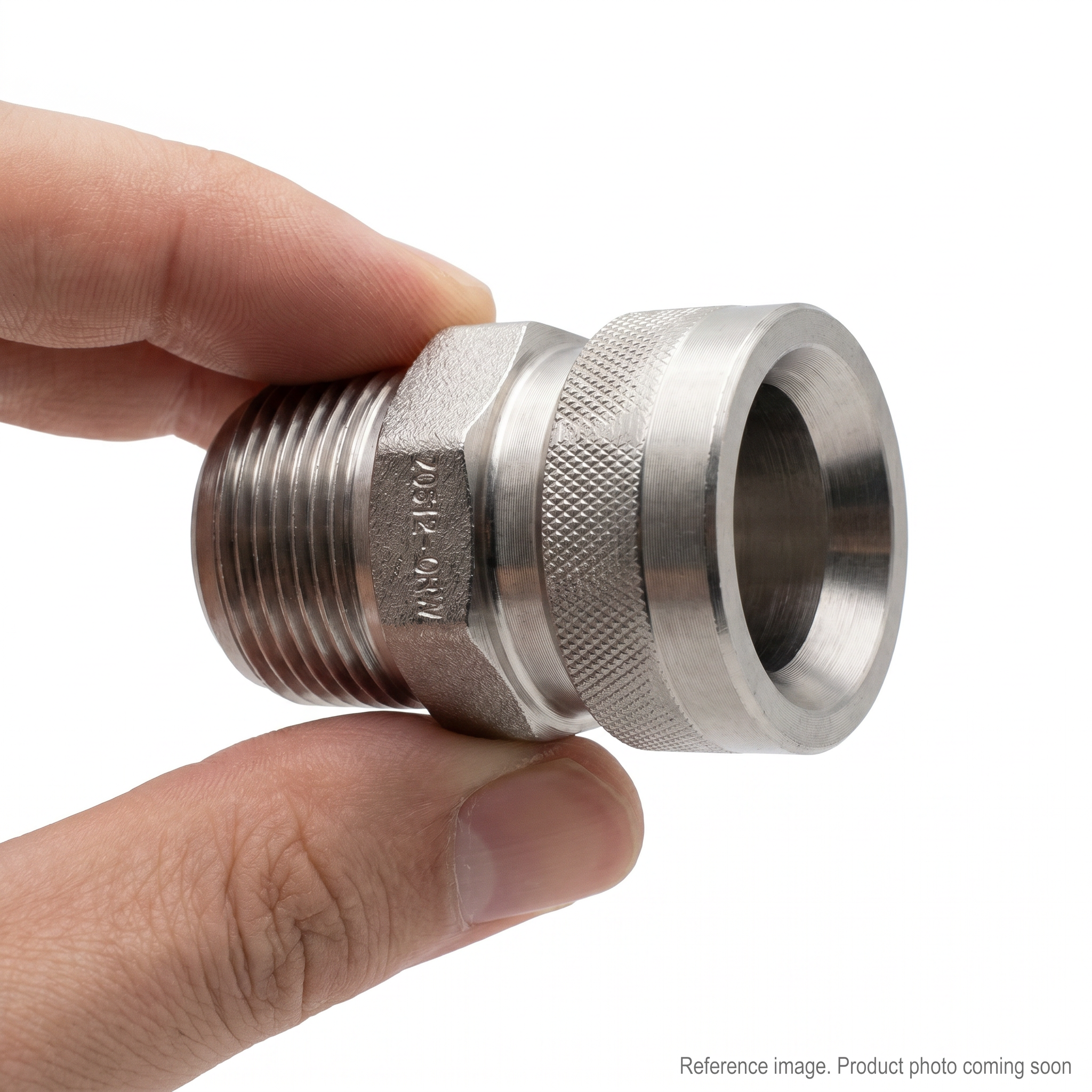 Aftermarket 20512-52-20RW Metric Female 24 Cone O-Ring Fitting three-quarter angle product photo | stocked in BC, ships Canada-wide