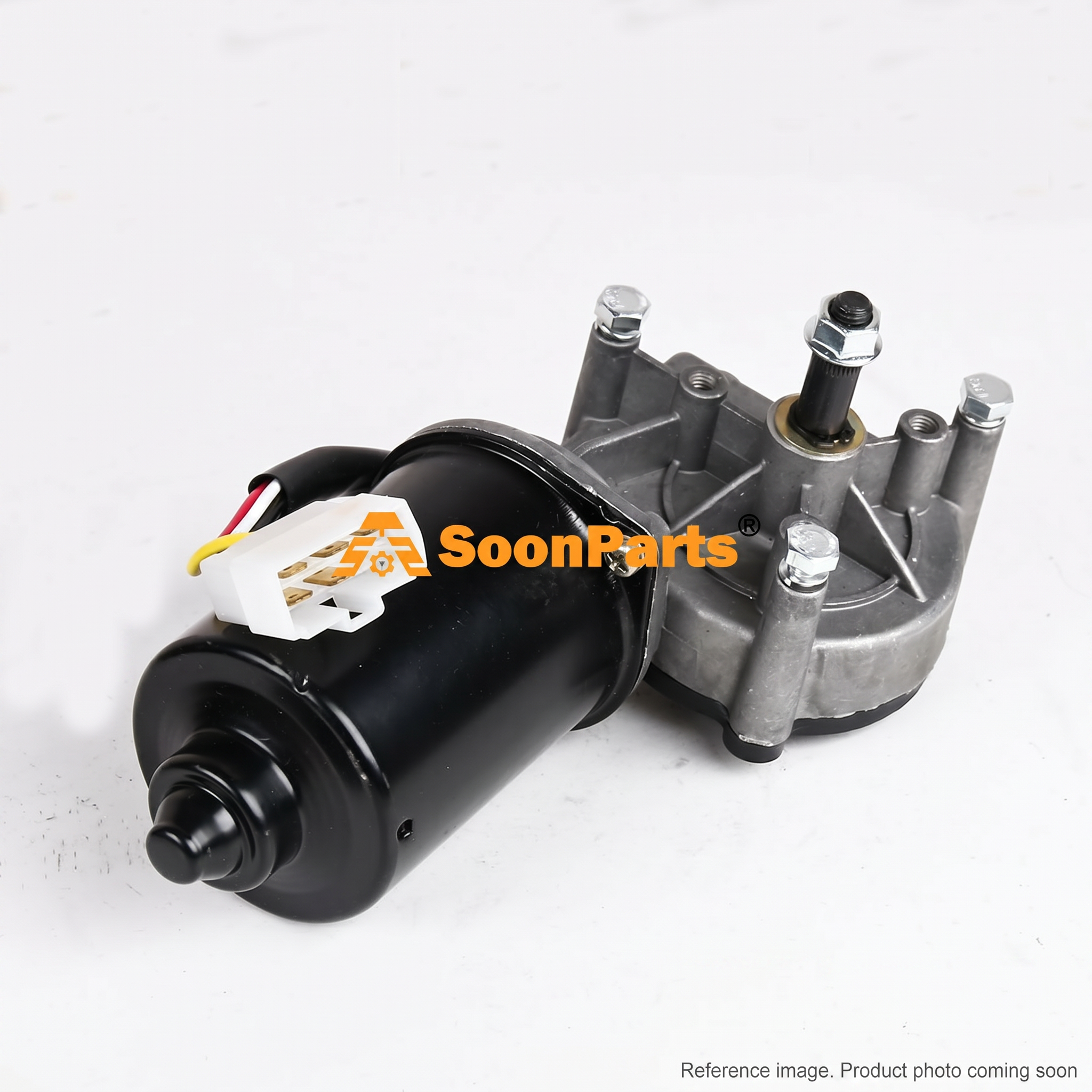 Hyundai 21N61070101 Wiper Motor three-quarter angle product photo | stocked in BC, ships Canada-wide