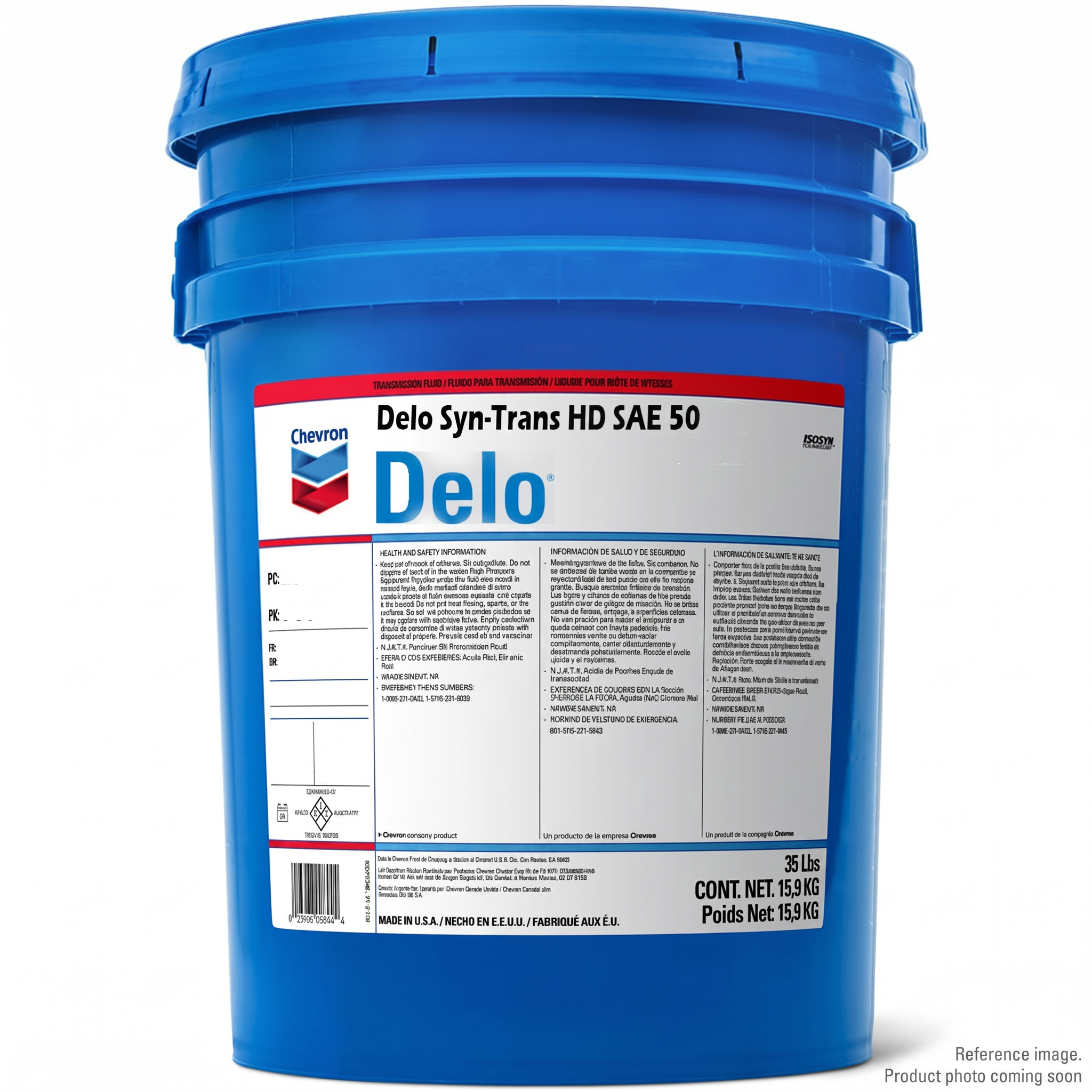Chevron 223040-506 Transmission Fluid three-quarter angle product photo | stocked in BC, ships Canada-wide