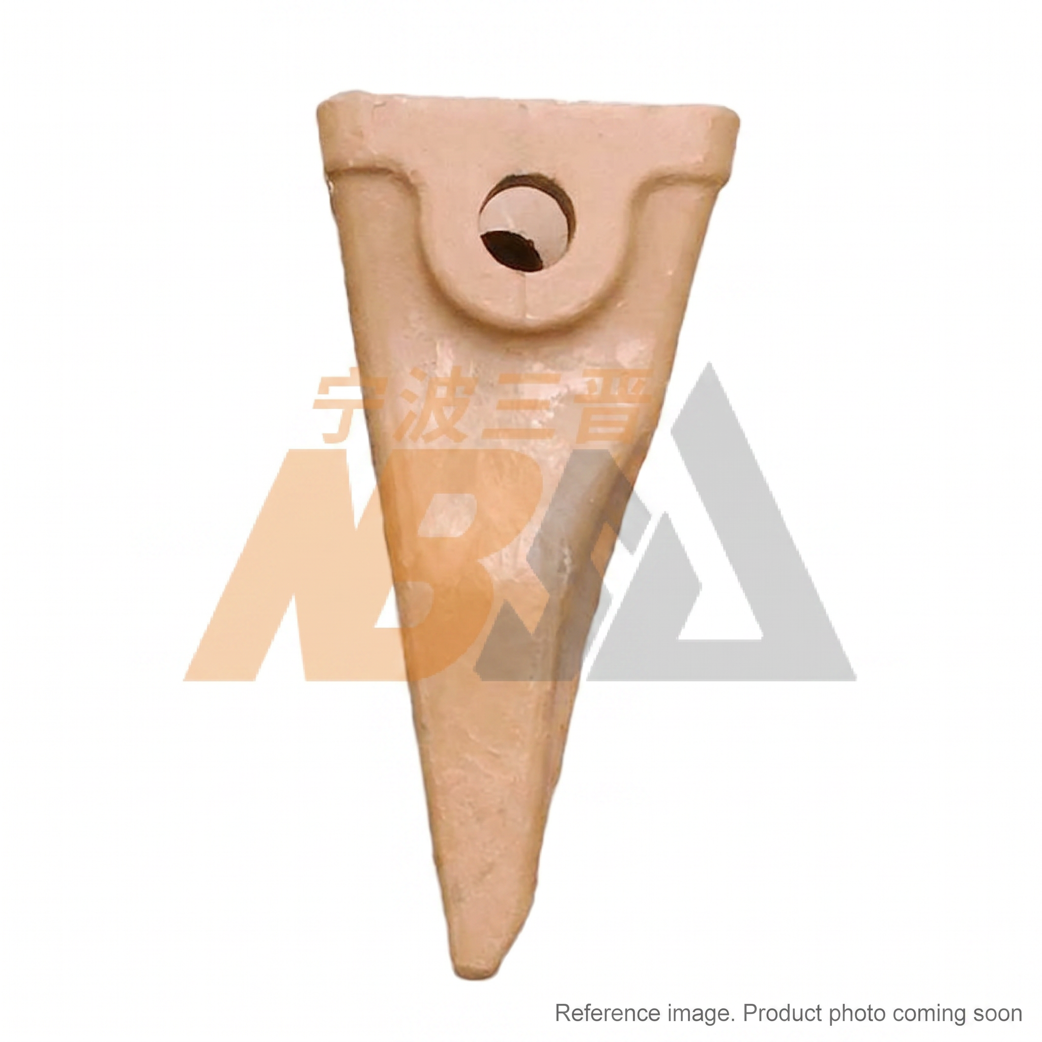 Hyundai 61M531130 Bucket Tooth three-quarter angle product photo | stocked in BC, ships Canada-wide