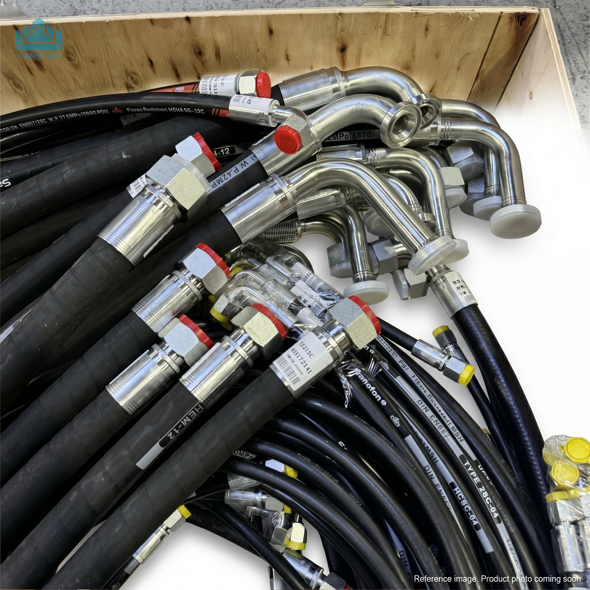 XCMG 800141471 Hoses front product photo | stocked in BC, ships Canada-wide