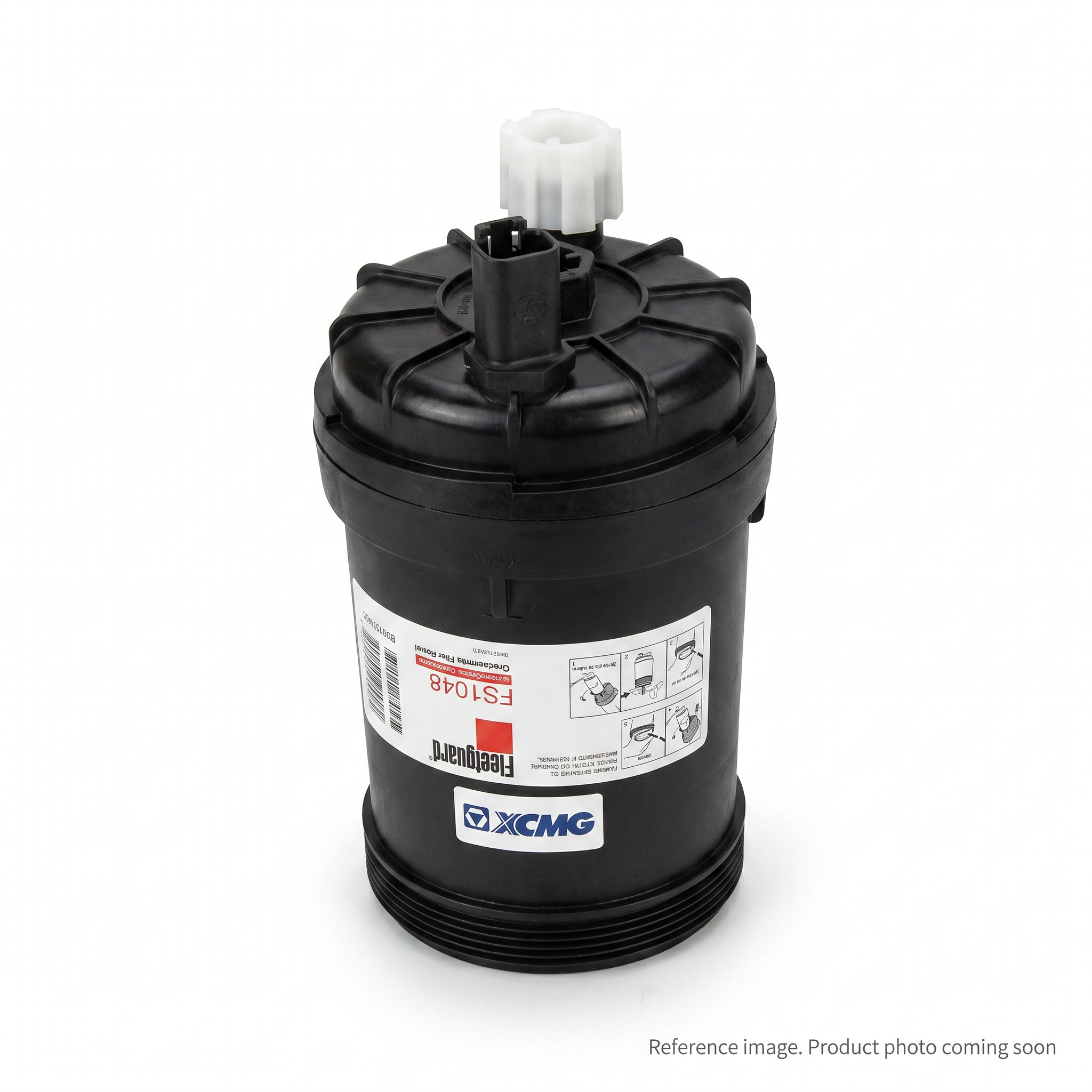 XCMG 800154400 Fuel Filters three-quarter angle product photo | stocked in BC, ships Canada-wide