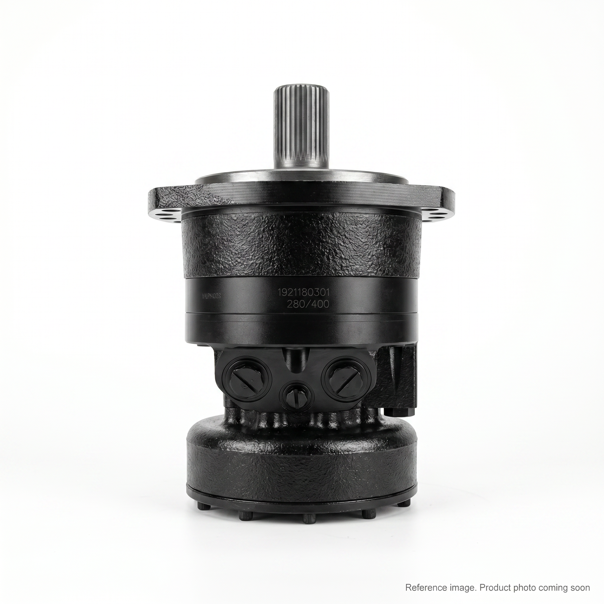XCMG 803091612 Hydraulic Travel Motor three-quarter angle product photo | stocked in BC, ships Canada-wide
