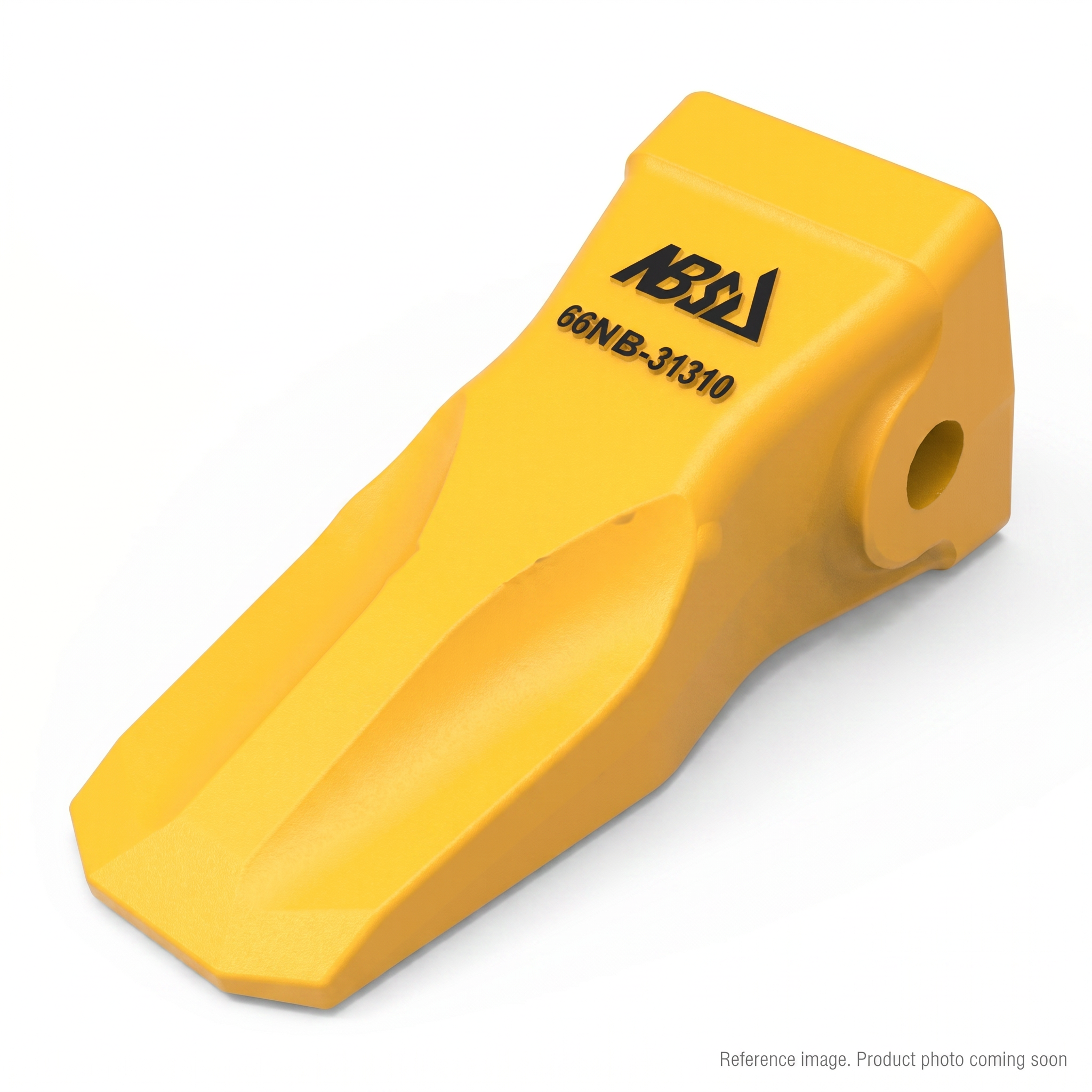 Hyundai 81E120090 Bucket Tooth three-quarter angle product photo | stocked in BC, ships Canada-wide