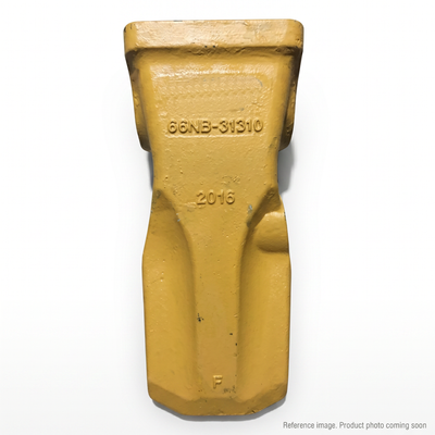 Hyundai 81E62403 Bucket Tooth front product photo | stocked in BC, ships Canada-wide