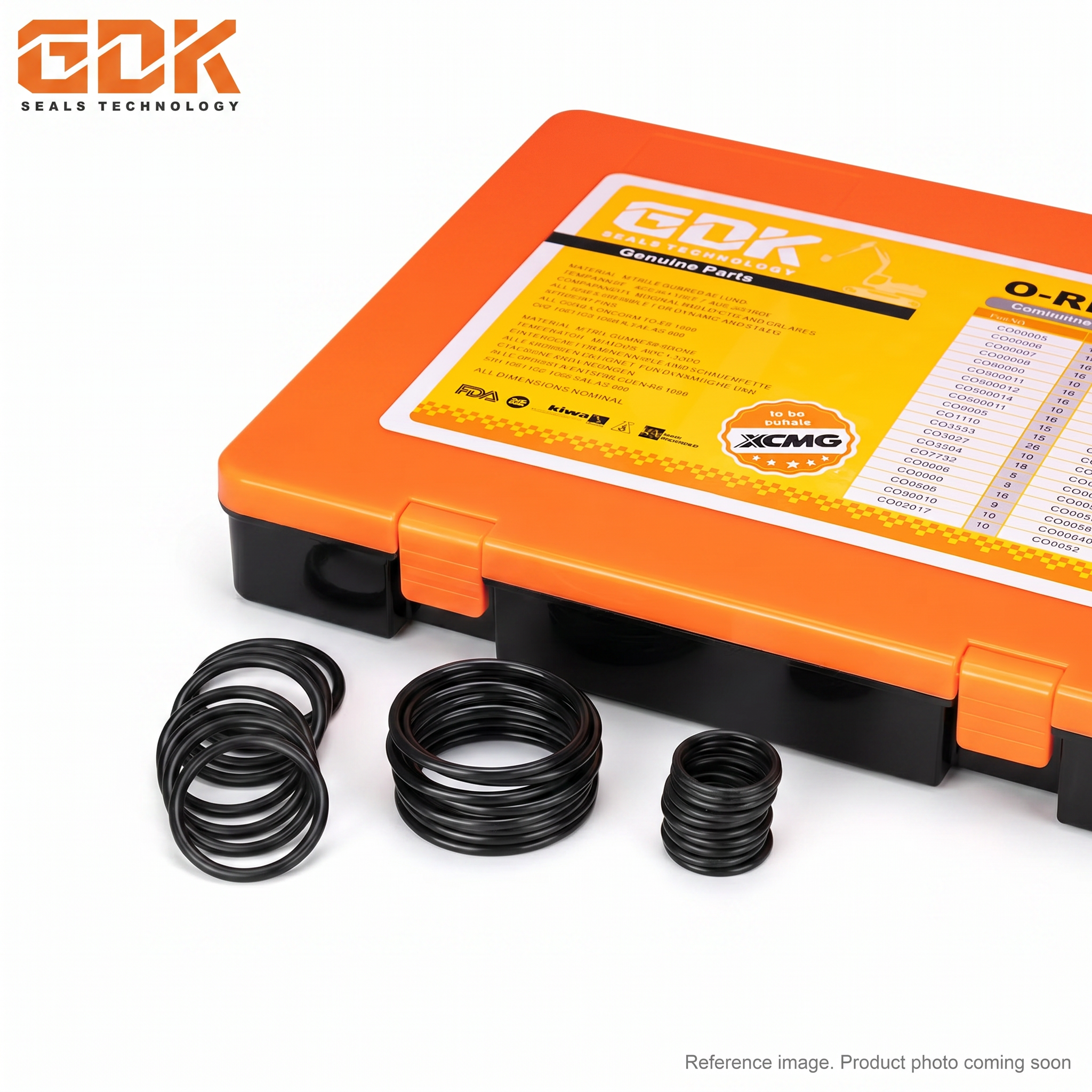 XCMG 860125789 O-Ring alternate angle product photo | stocked in BC, ships Canada-wide