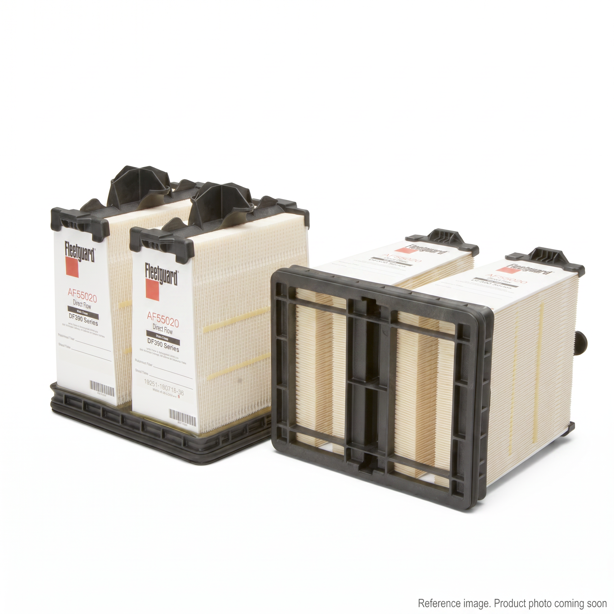 Fleetguard AF55020VE Direct Flow Primary Air Filter three-quarter angle product photo | stocked in BC, ships Canada-wide