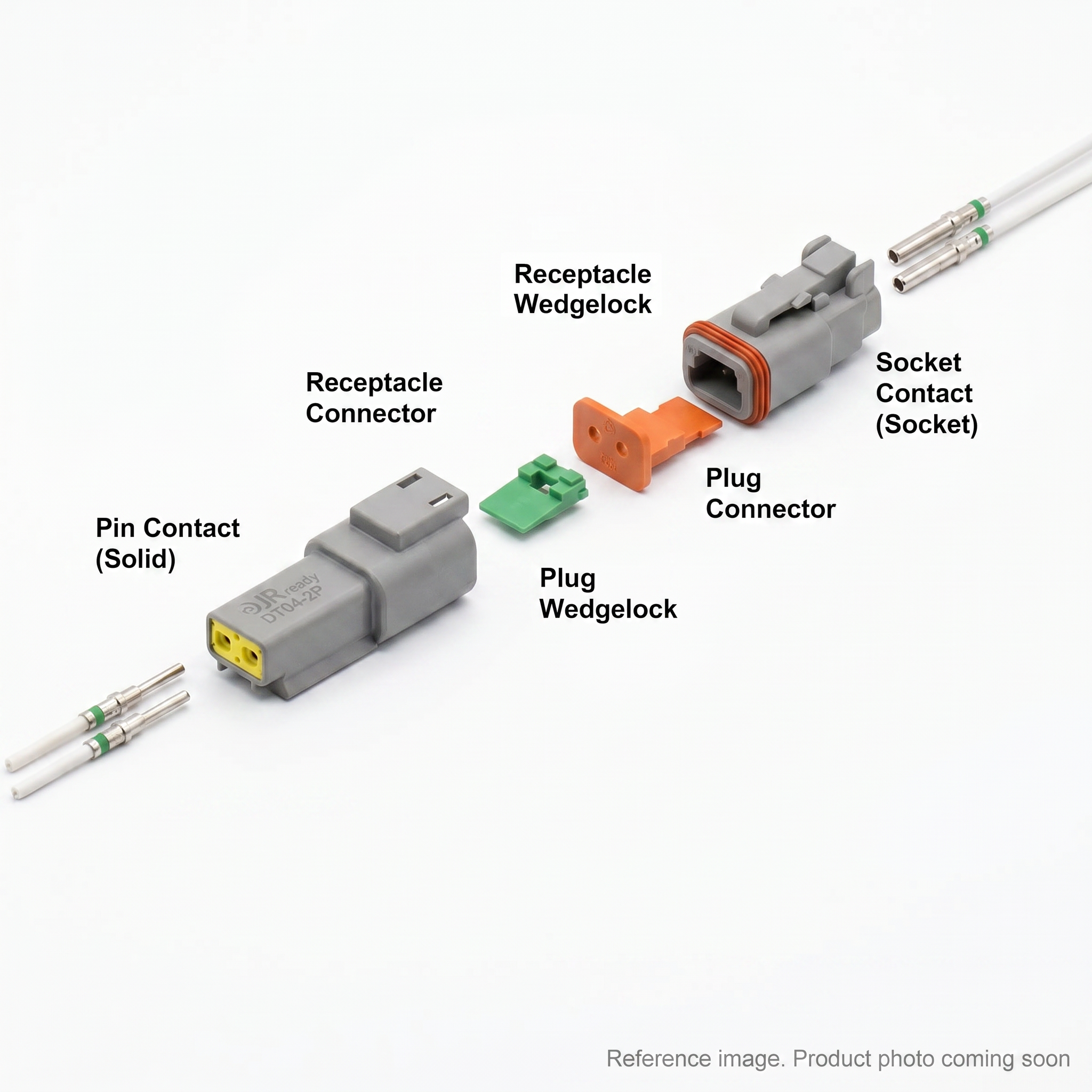 Deutsch CONNECTOR, DUETZ Electrical Connectors front product photo | stocked in BC, ships Canada-wide