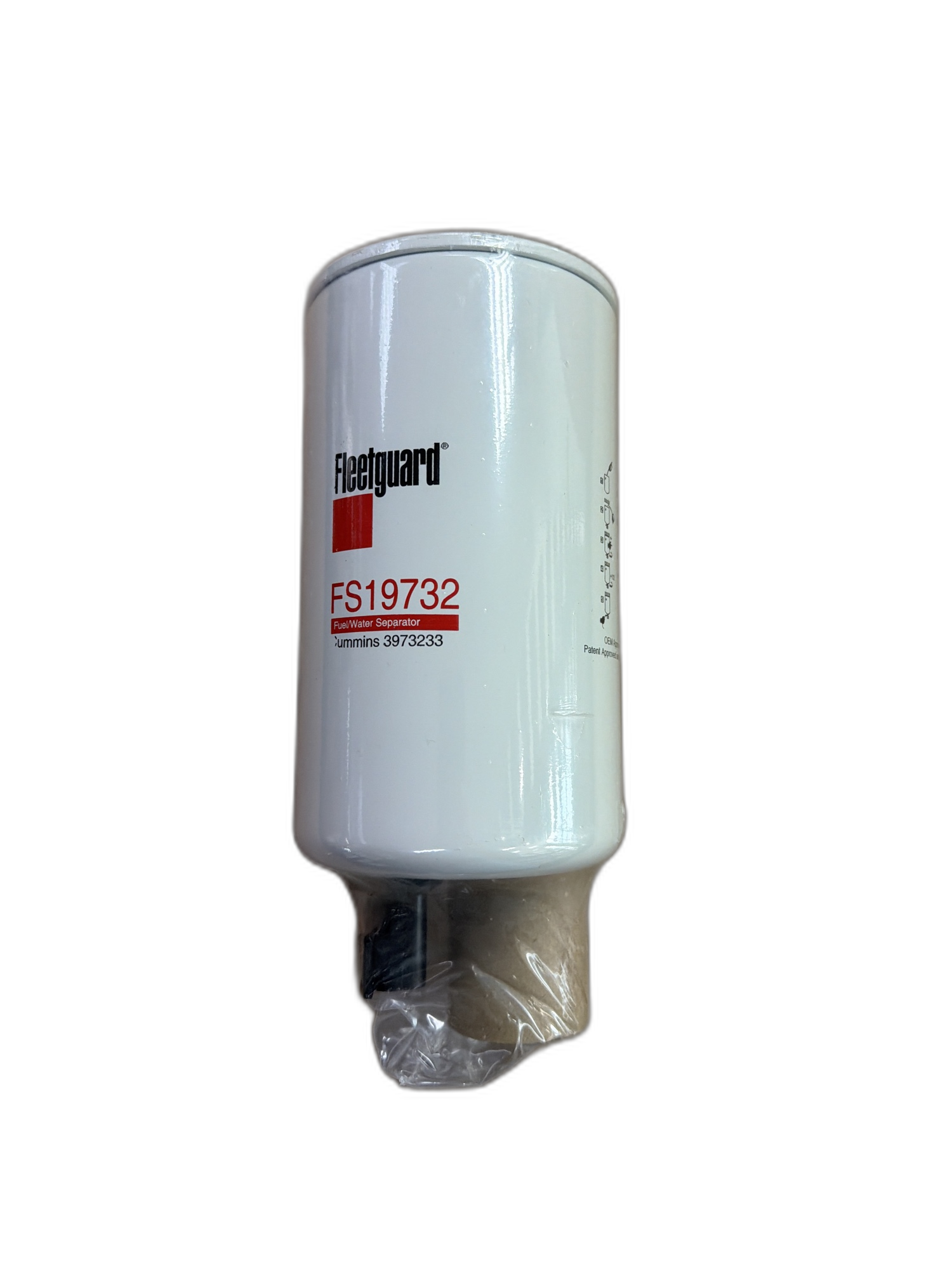 FS19732 Fleetguard Fuel/Water Separator - Fits Cummins QSB, Cummins QSC, Cummins QSL, Cummins ISF 3.8S3141, Cummins ISF 3.8S3154, Cummins ISF 3.8S3168, Cummins ISF 3.8S4154, Cummins ISF 3.8S4168