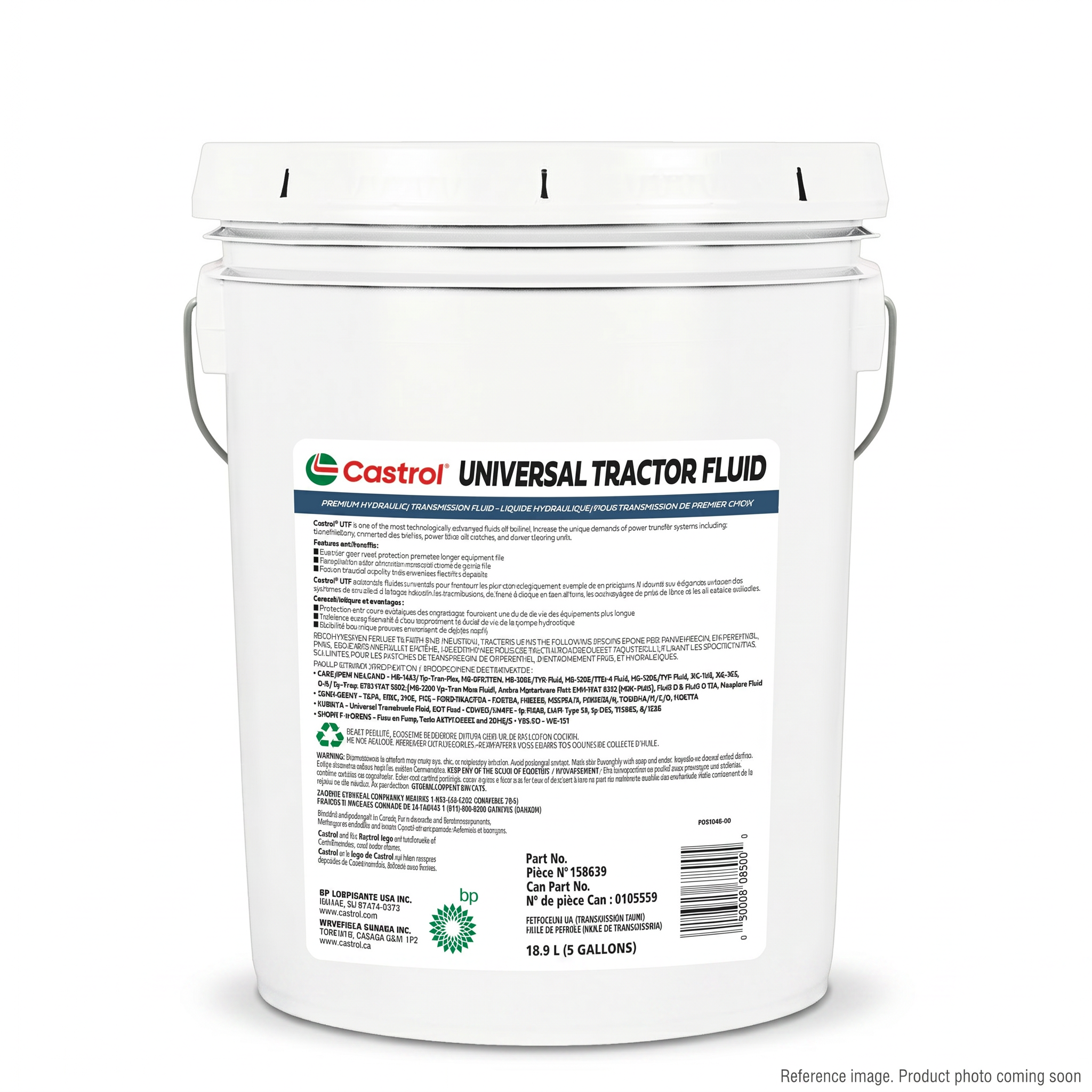 Lordco L00AW46-20 Hydraulic Oil three-quarter angle product photo | stocked in BC, ships Canada-wide