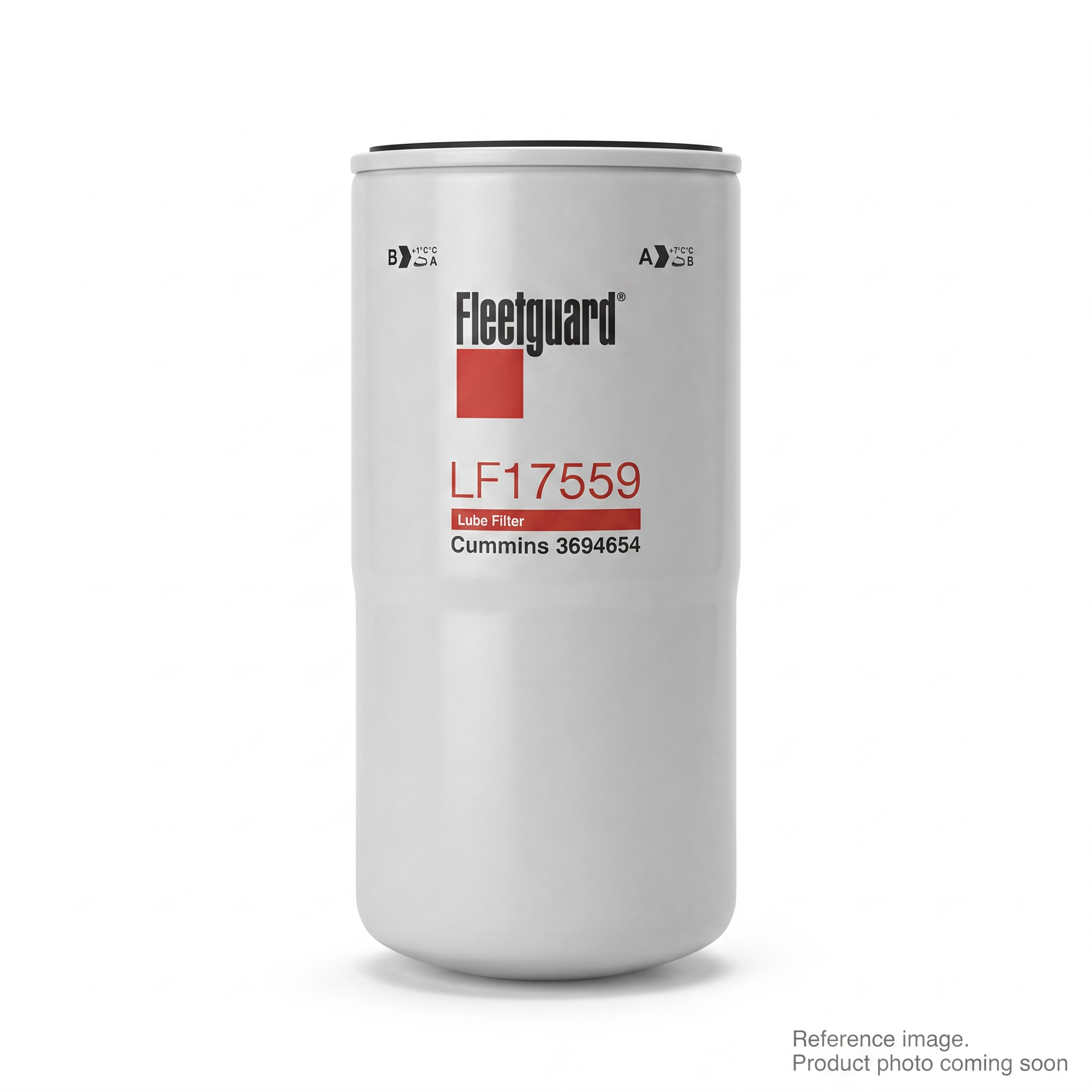 Fleetguard LF17559 Oil Filter three-quarter angle product photo | stocked in BC, ships Canada-wide