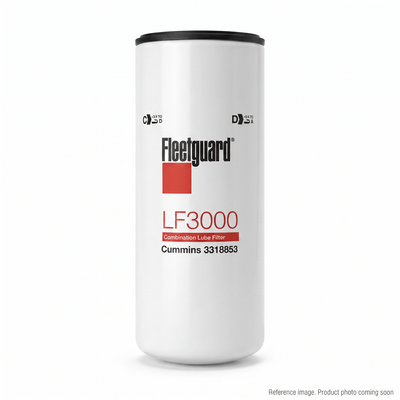 Fleetguard LF3000 Combination Lube Filter front product photo | stocked in BC, ships Canada-wide