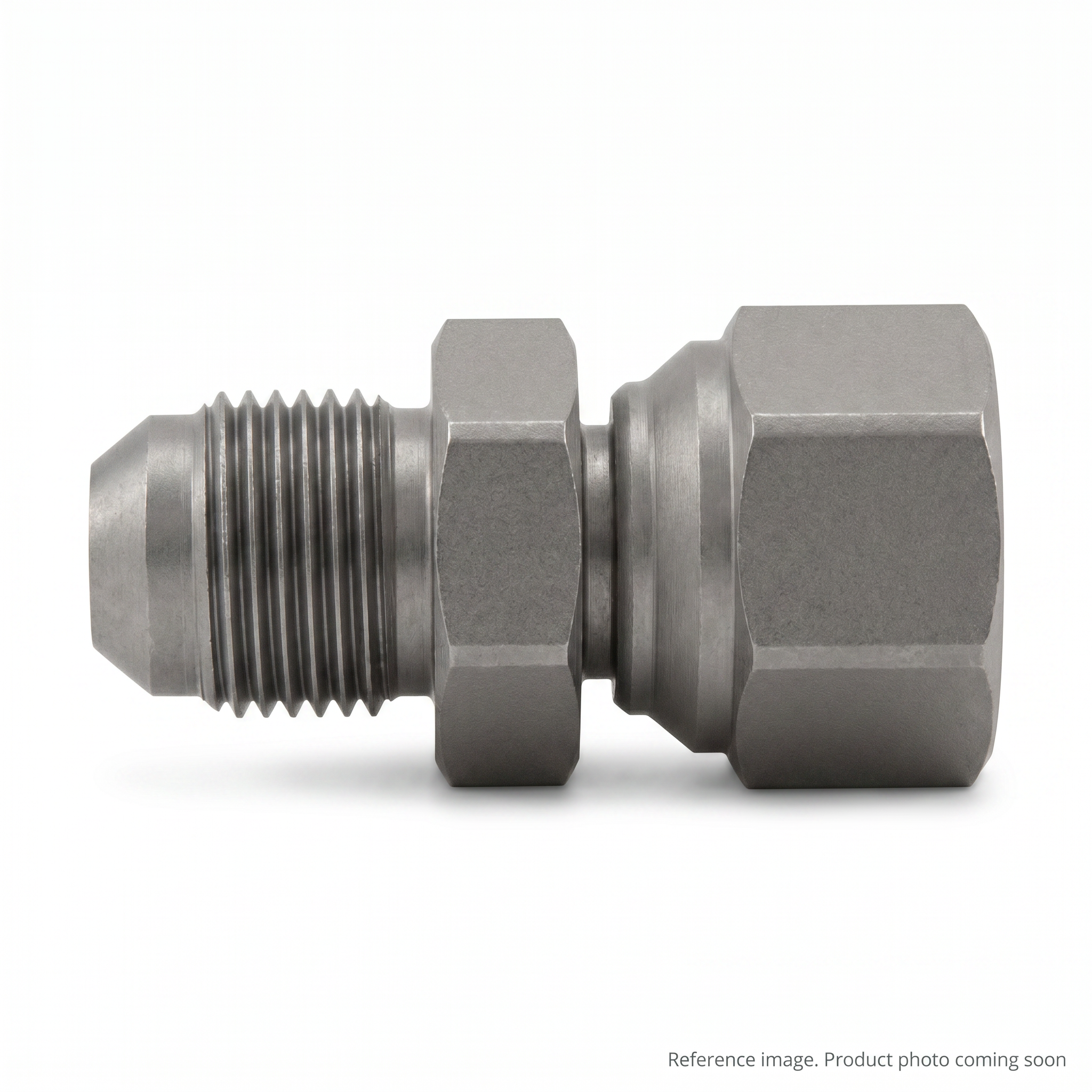 Adaptall N9022-06-L12-18 Hydraulic Adapters three-quarter angle product photo | stocked in BC, ships Canada-wide
