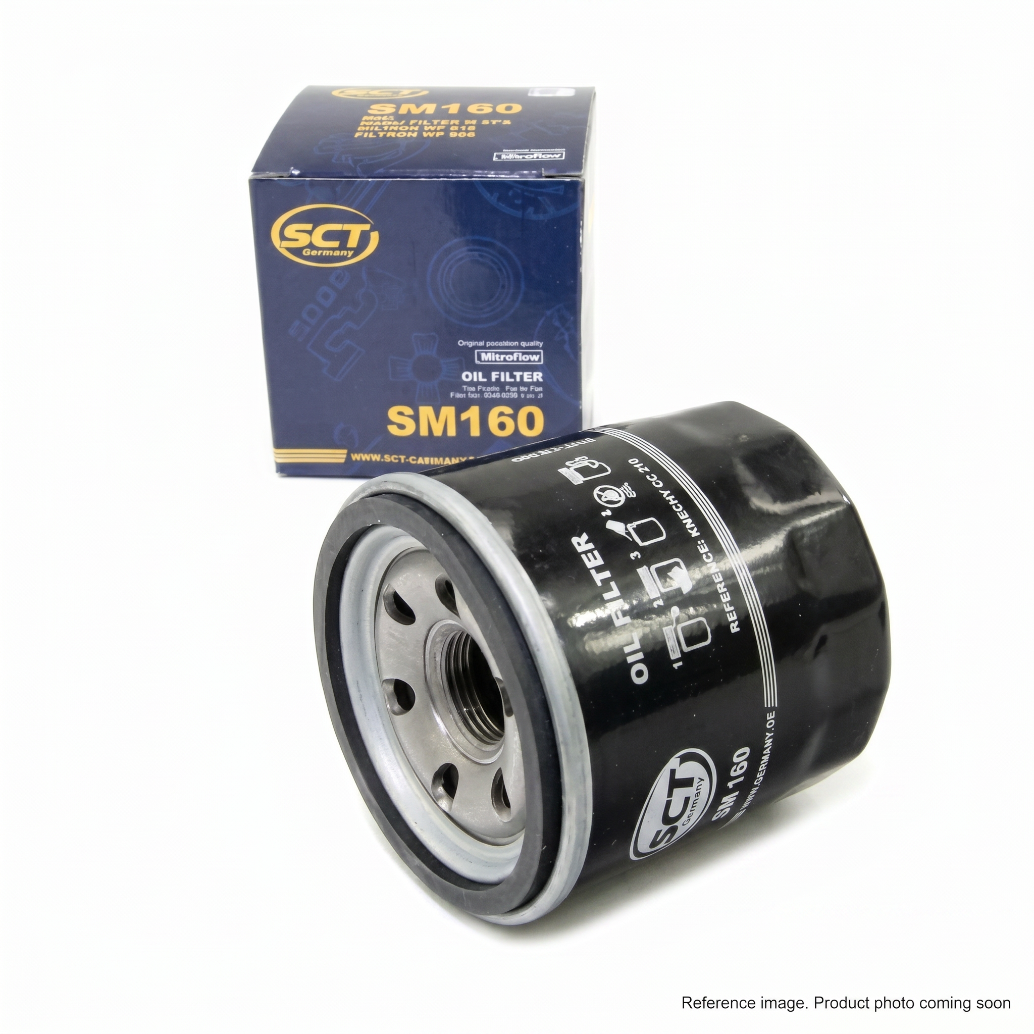 SCT Germany SWM160 Filters three-quarter angle product photo | stocked in BC, ships Canada-wide