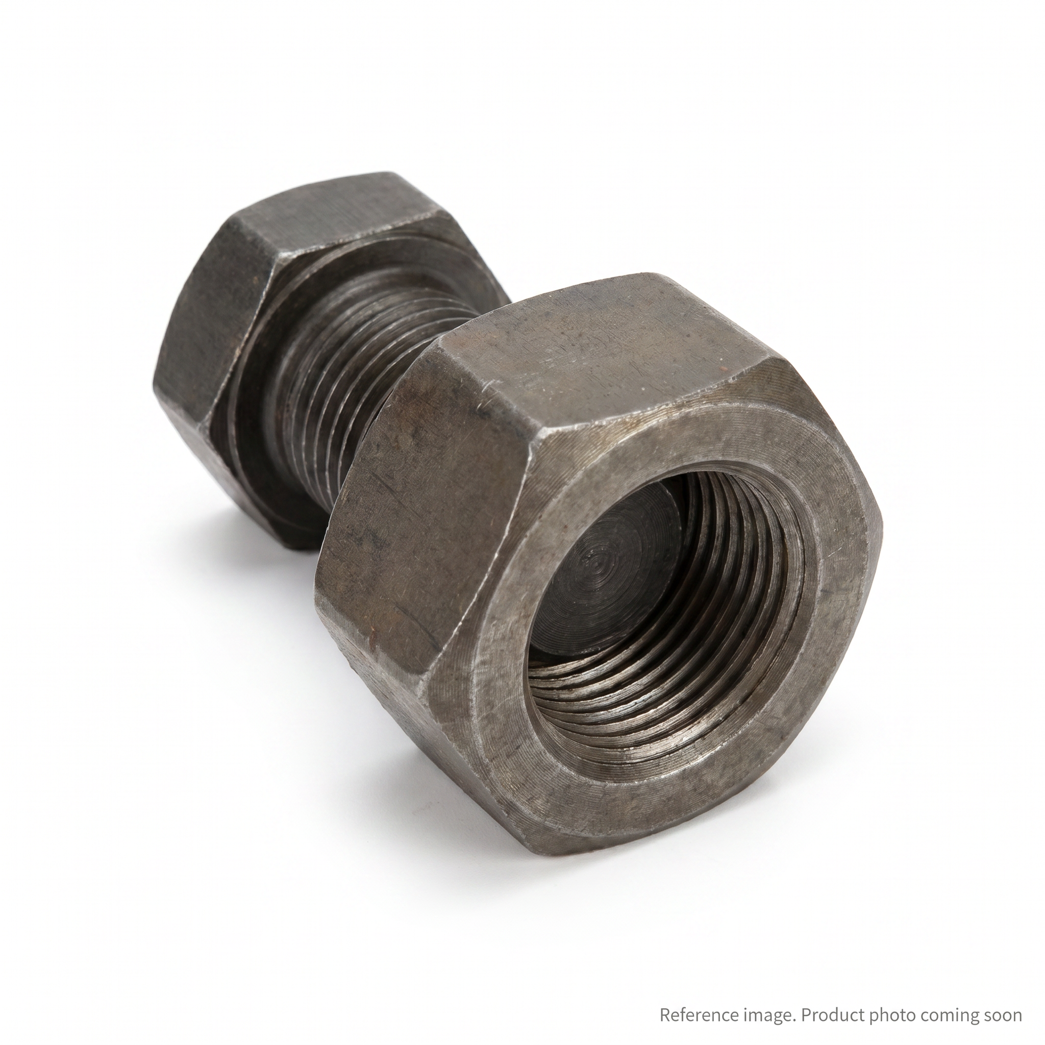 Komatsu TRACK NUT Track Hardware three-quarter angle product photo | stocked in BC, ships Canada-wide