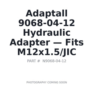 Adaptall 9068-04-12 Hydraulic Adapters | Stocked in BC, Ships Canada-Wide