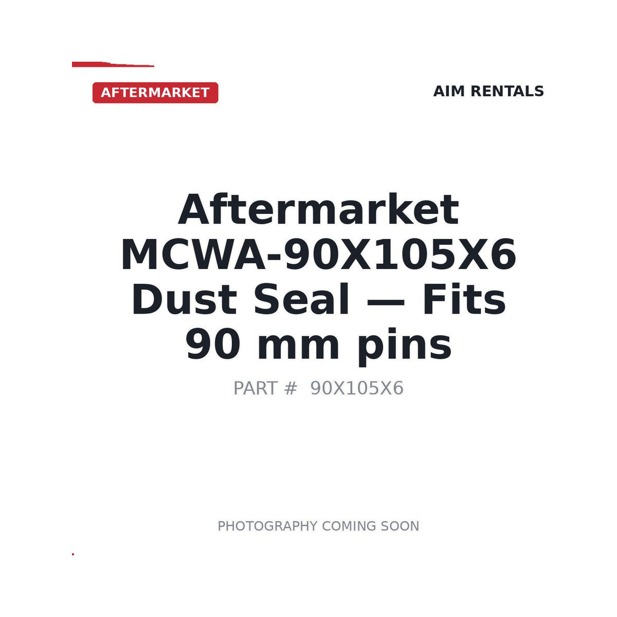 MCWA-90X105X6 MCWA-90X105X6 Hydraulic Seals