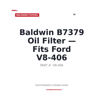 B7379 Baldwin B7379 Filters . Fits Ford V8-406