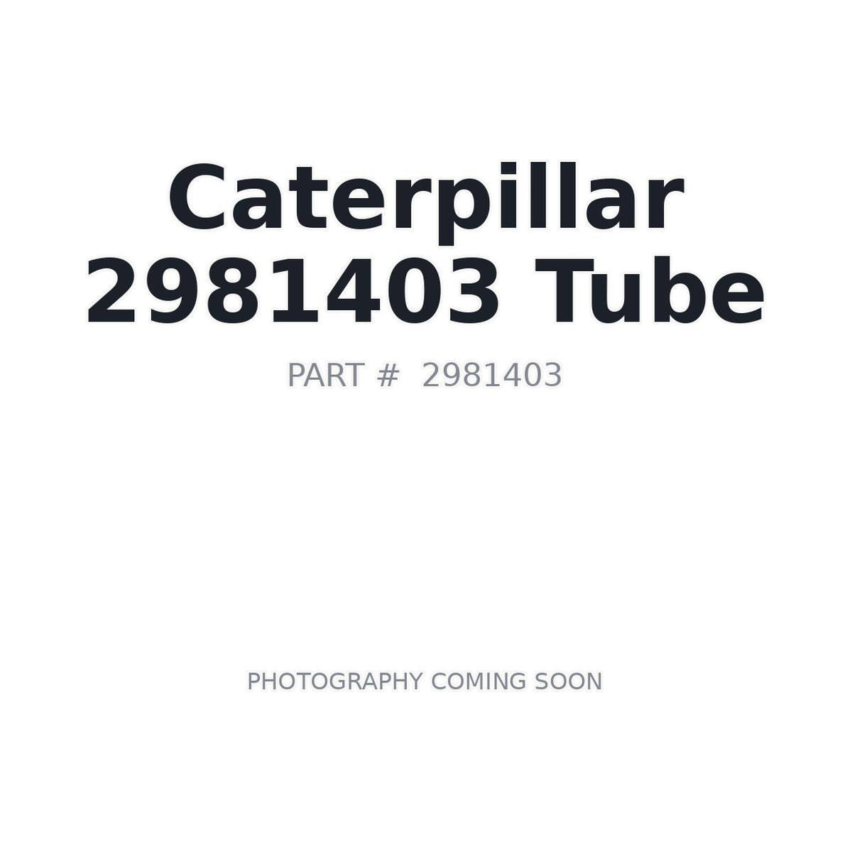 2981403 Caterpillar Tube