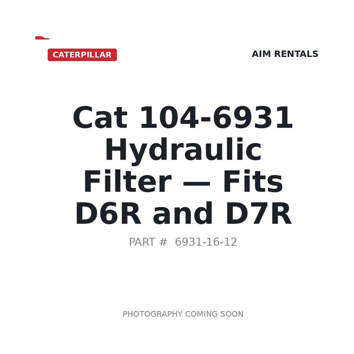104-6931 Caterpillar Filters
