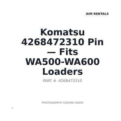 4268472310 Komatsu Pins . Fits WA500-WA600 Loaders