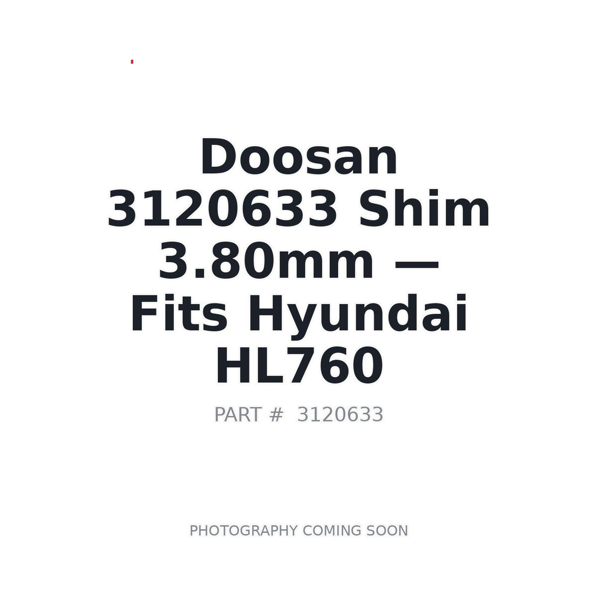 3120633 Doosan Shims