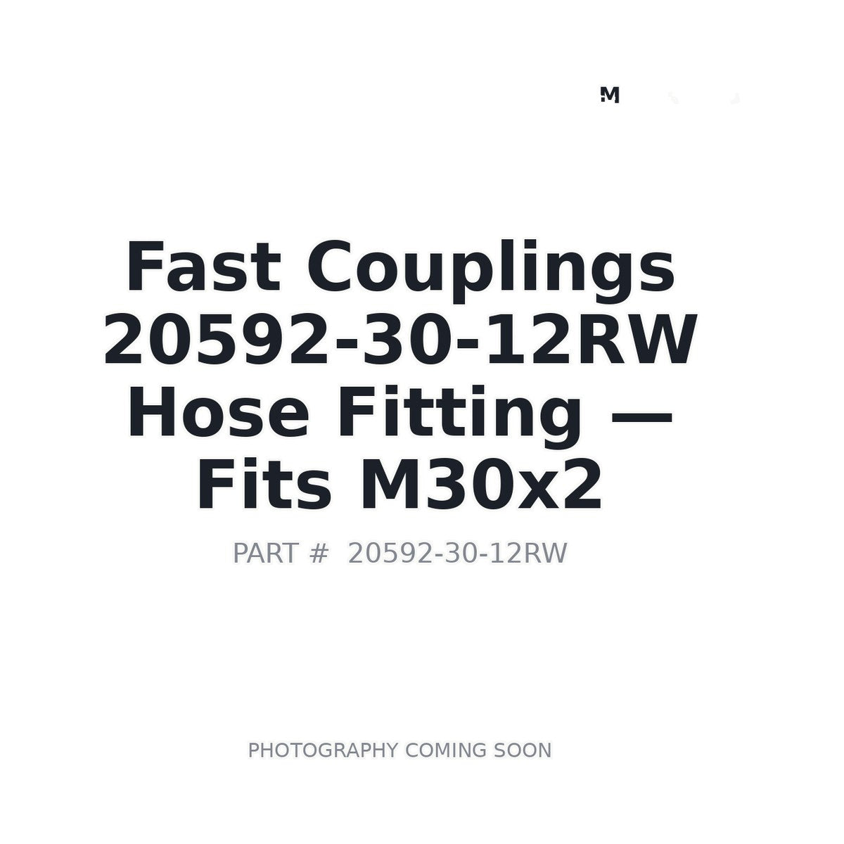 20592-30-12RW Couplings 20592-30-12RW Hydraulic Hose Fittings