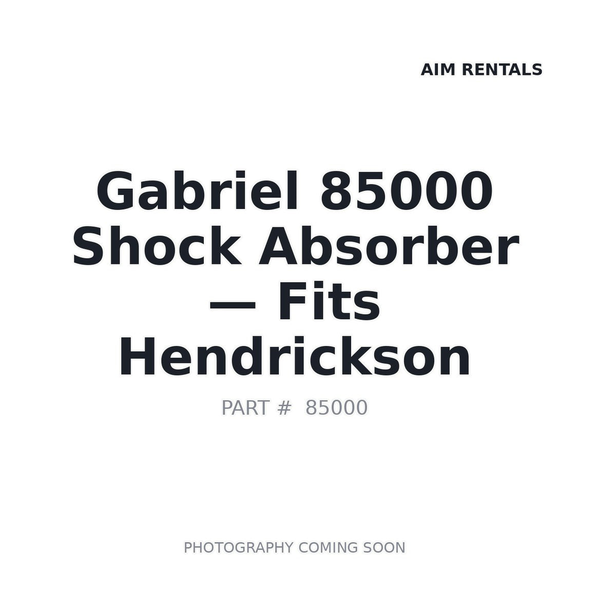 85000 85000 Suspension Shocks
