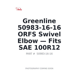 Greenline 50983-16-16 Hydraulic Fittings | Fits SAE 100R12 hydraulic hose | Stocked in BC, Ships Canada-Wide